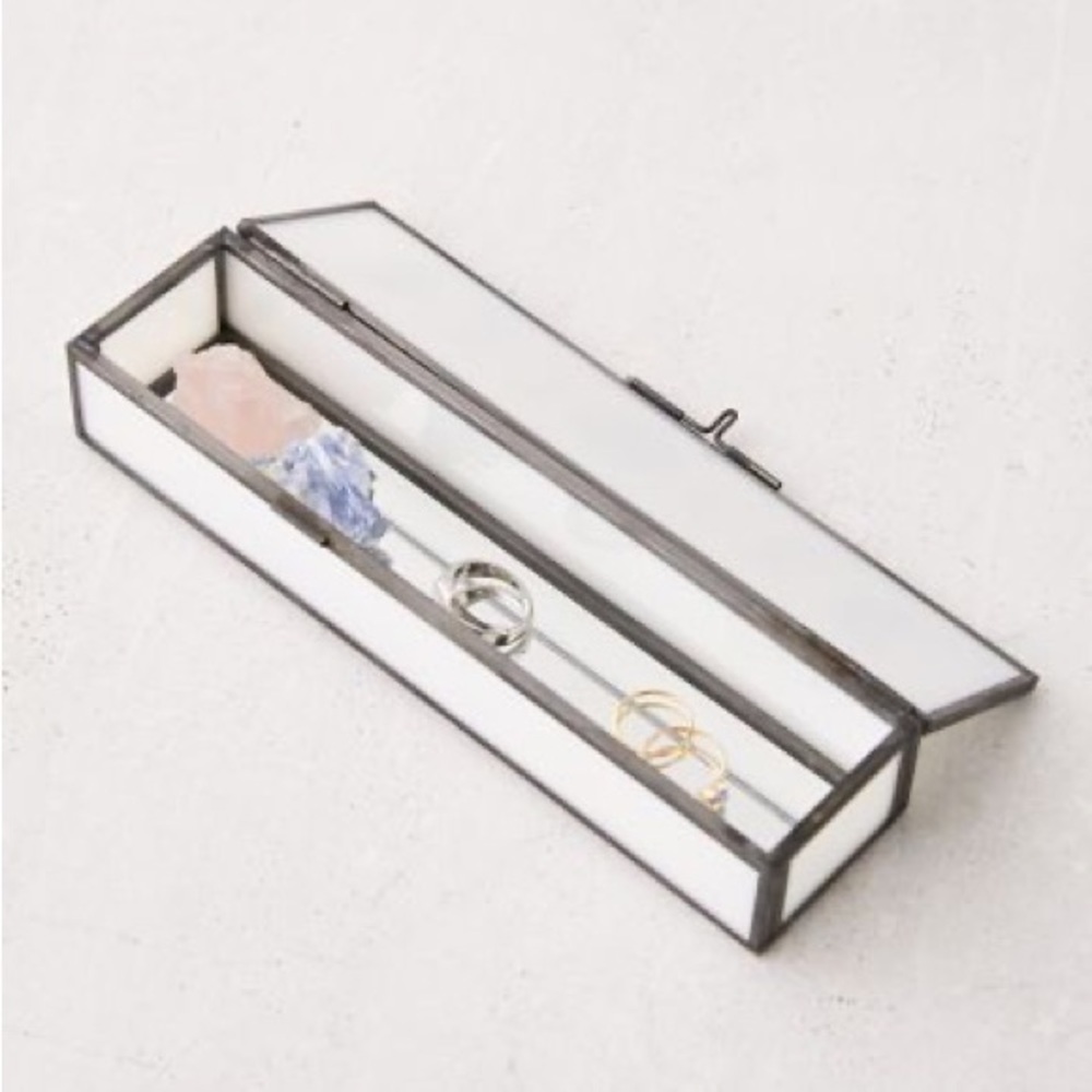 Urban Outfitters Ophelia Moon Phase Glass Jewelry Box